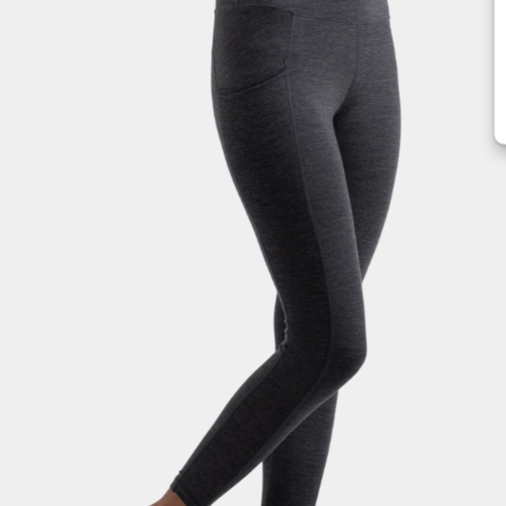 Black Woolly Merino Aire pocket legging